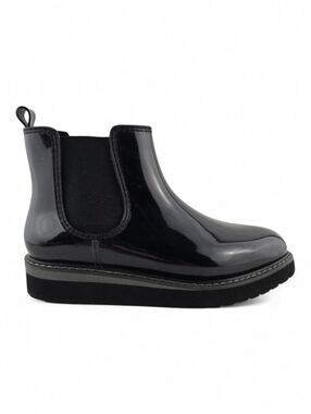 Cougar Women's Kensington Black Patent Waterproof Chelsea Rain Boots 7